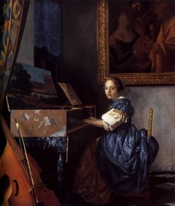 Johannes Vermeer Ragazzo seduta ad un virginale 1673